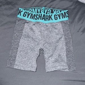Gymshark Flex Shorts - Charcoal Marl/Light Green